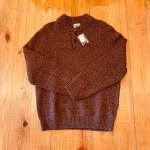 LL Bean Men’s Classic Ragg LambWool Sweater Henley